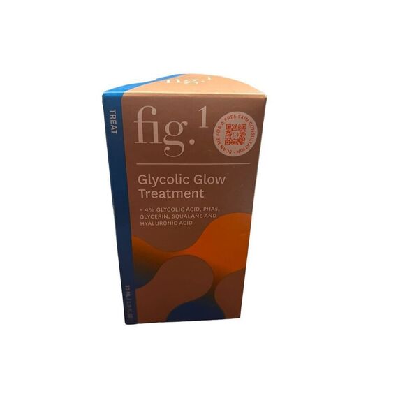 fig.1 Glycolic Glow Treatment with Squalane & Hyaluronic Acid 1.0 FL OZ NIB - Picture 1 of 2